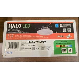 Halo LED RL56 Retrofit Recessed Lighting 5/6 Inch White 3000K Soft White